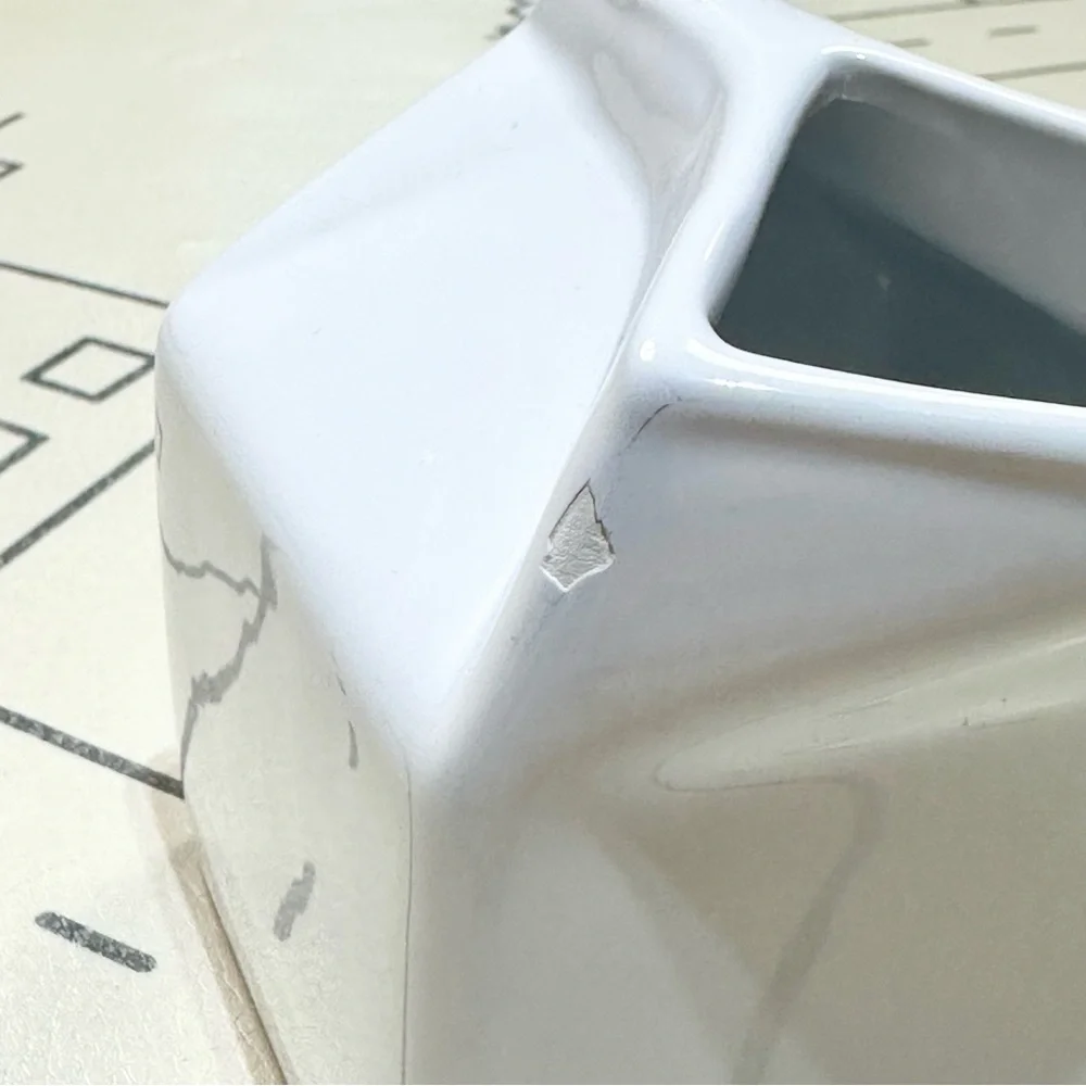 Crate & Barrel Ceramic Cream Container